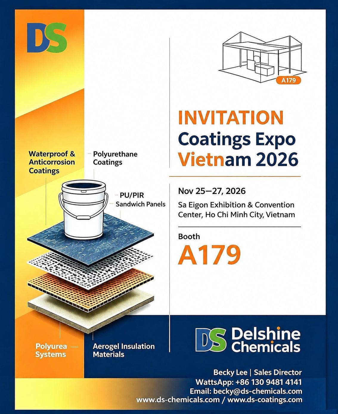 Coatings Expo Vietnam 2026 - Booth A179